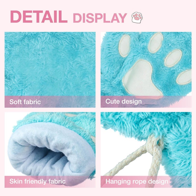 Tiny Chou Cat Paw Gloves for Cosplay Party Halloween Costume Accessories, Winter Fingerless Warm Gloves for Women Girls - Image 4